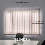Contoh Vertical Blinds Bahan Dimout Grey Kantor Apindo DKI Jakarta Pusat