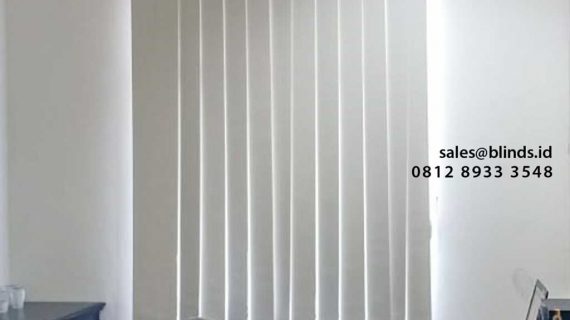 Referensi Gambar Vertical Blinds Blackout Beige Project Bintara Bekasi
