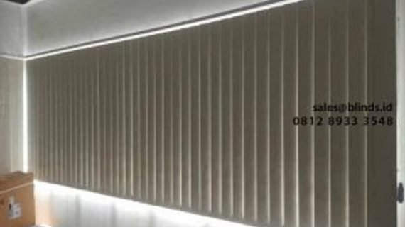 Project Gorden Untuk Kantor Model Vertical Bahan Blackout Pasang Di Komplek Pergudangan Central Cakung Cilincing