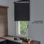 55+ Portofolio Tirai Jendela Roller Blinds Sp 6045-9 Black