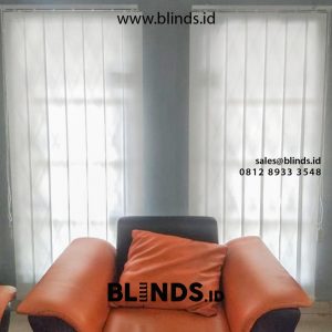 Vertical Blind Dimout Sp 8814 White Perumahan Jatinegara Baru Cakung Jakarta id5307